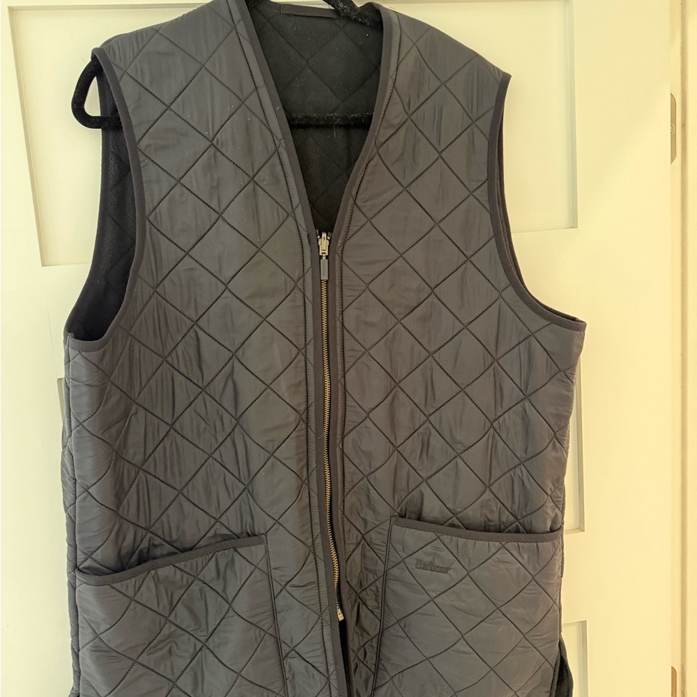 Men's Gray Quilted Vest